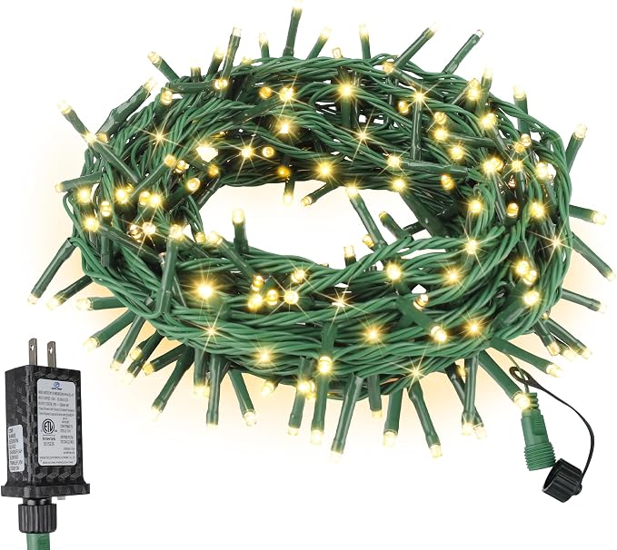 Twinkle Christmas Lights 33ft 100 LED 8 Modes by ASENEK