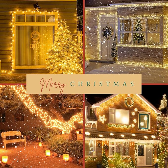 2-Pack Total 164FT 400LED Connectable Christmas Lights Outdoor, Christmas - Image 3
