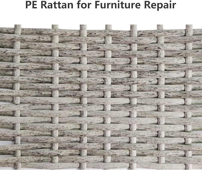 Feyart 25m/82ft 8.5mm Grey Wicker Repair Kit, PE Rattan Repair Kit - Image 4