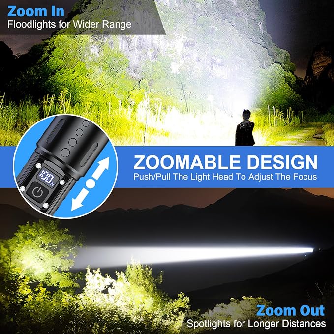 Banral Flashlights High Lumens Rechargeable - Image 4
