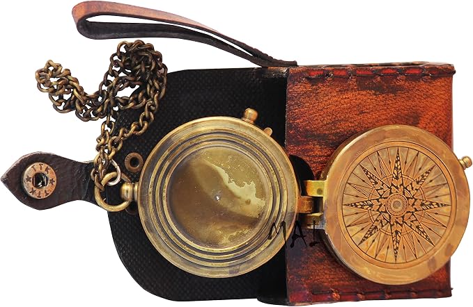 Pocket Compass for Hiking, Survival Instrument Antique “So You Can Always Find - Image 8