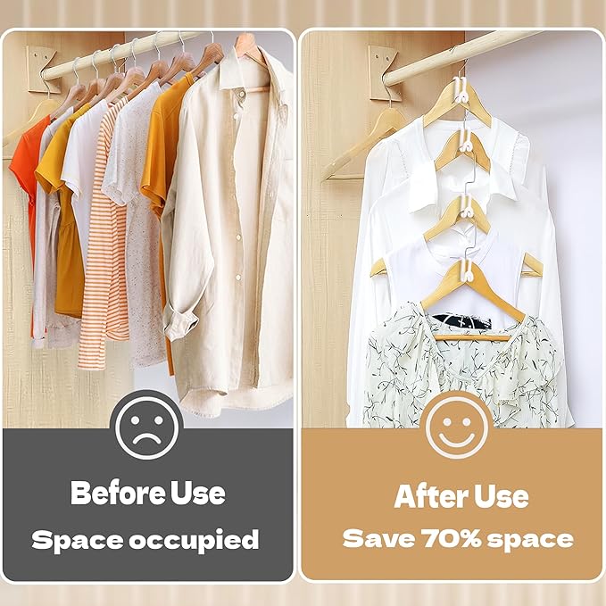 Mlici Cascading Hanger Connector, Space Saving Hangers Hooks Closet Organizer - Image 5