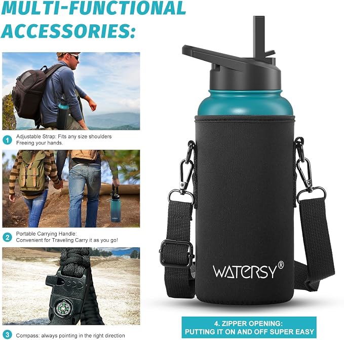 32oz Insulated Water Bottle, BPA Free&Leak Proof, Stainless Steel Water Flask - Image 6