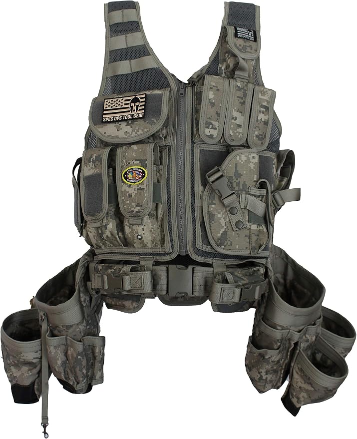 Spec Ops Tool Gear SF-18 Charlie 2.0 Tactical Tool Vest & Belt | Modular MOLLE by SpecOpsToolGear