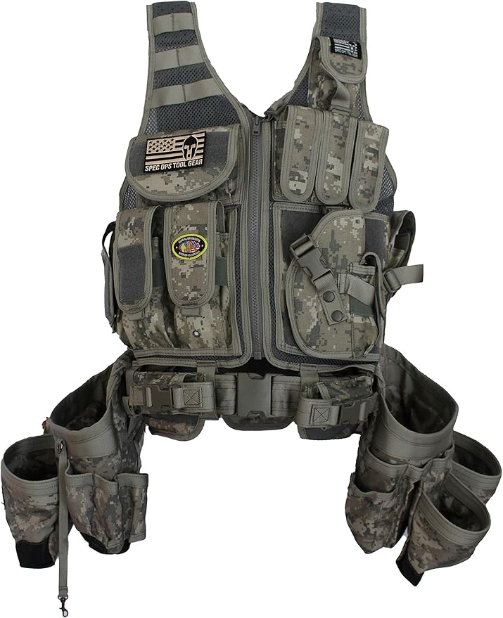 Spec Ops Tool Gear SF-18 Charlie 2.0 Tactical Tool Vest & Belt | Modular MOLLE by SpecOpsToolGear
