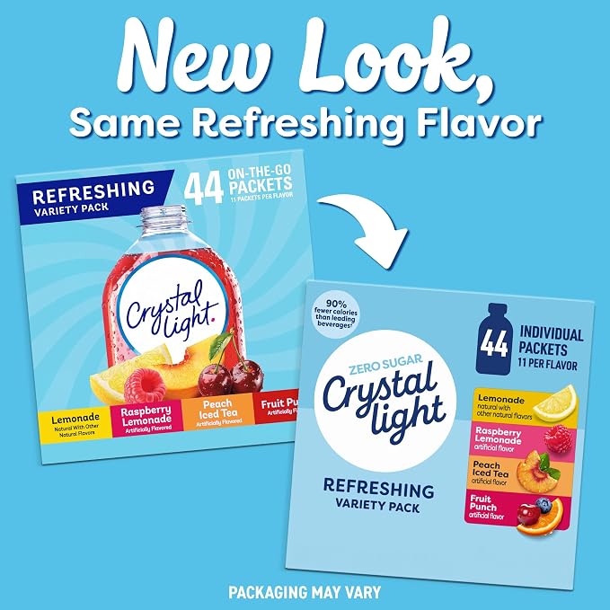Crystal Light Refreshing Drink Mix Variety Pack, 44 Packets, - Image 4