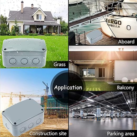 Nineleaf 10PK Outdoor Junction Box ABS Plastic Dustproof IP66 Waterproof - Image 5
