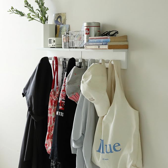 Entrance Coat Rack ，Coat Hooks, Wall-Mounted Wooden Hook Rack, Wall-Mounted by CreatedOn2005