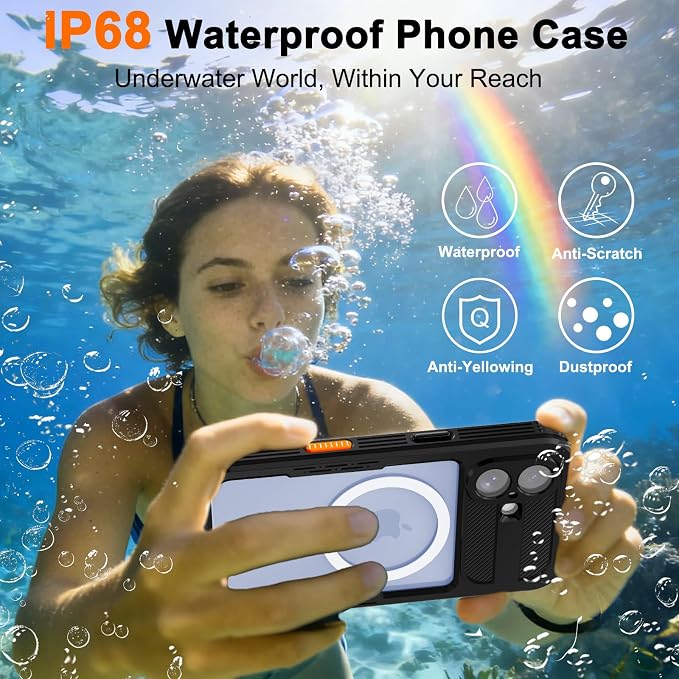 Waterproof Case for ‌iPhone 17, IP68 Certified, Military Grade Shockproof & - Image 3