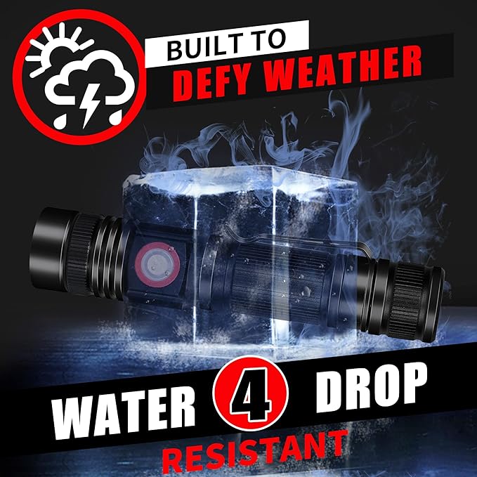 DARKBEAM LED Flashlights Rechargeable USB 2000 High Lumens, Small and Bright - Image 3