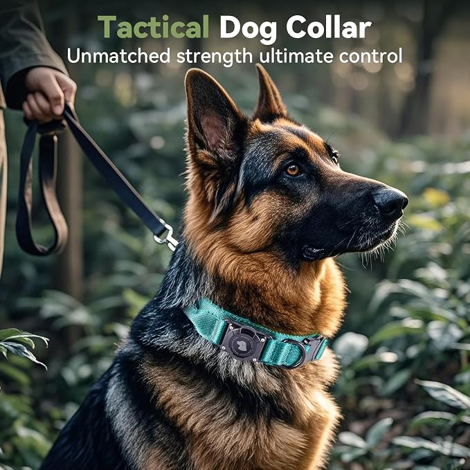 2026 Upgrade Waterproof AirTag Dog Collar, Military Tactical Dog Collar - Image 2