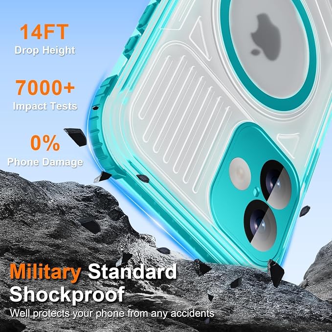 WIFORT for iPhone 16 Plus Waterproof Case, Fit for Magsafe Full Body Magnetic - Image 9