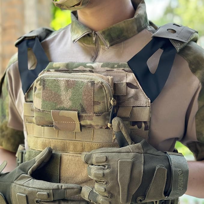 Tactical Molle Admin Pouch Chest Rig Small Molle Chest Pouch Utility MOLLE/Belt - Image 7