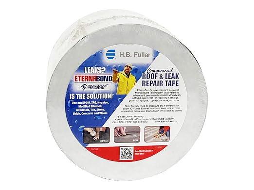 EternaBond RoofSeal Gray 6" x50' MicroSealant UV Stable RV Roof Seal Repair - Image 2