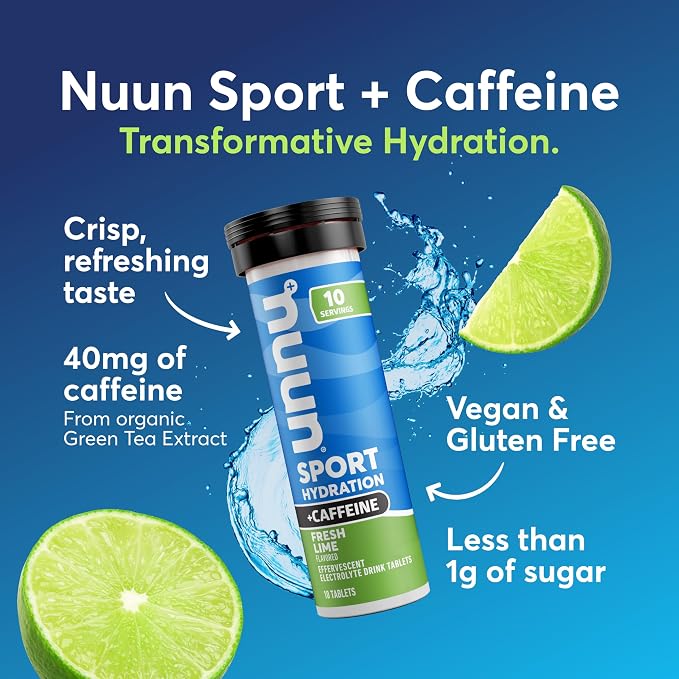 Nuun Sport + Caffeine Electrolyte Tablets – Dissolvable in Water, Variety Pack - Image 2