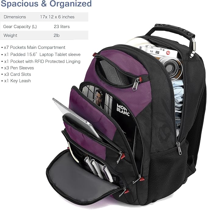 Boavan Laptop Backpack for men, 15.6 inch Laptop Bag - Image 2