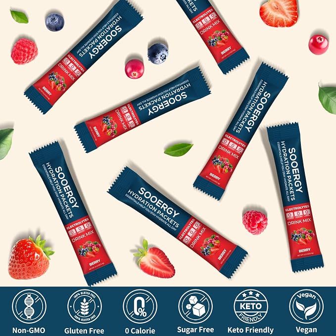 Electrolytes Powder Packets Sugar Free Hydration Packets, Liquid Daily IV - Image 4