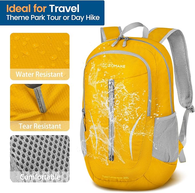 ZOMAKE Ultra Lightweight Packable Backpack 25L, Foldable Hiking Backpacks Water - Image 4