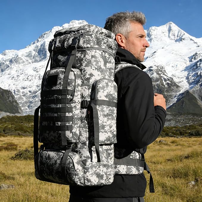 Hiking Backpack for Men 70L/100L Camping Backpack Military Rucksack Molle 3 - Image 7