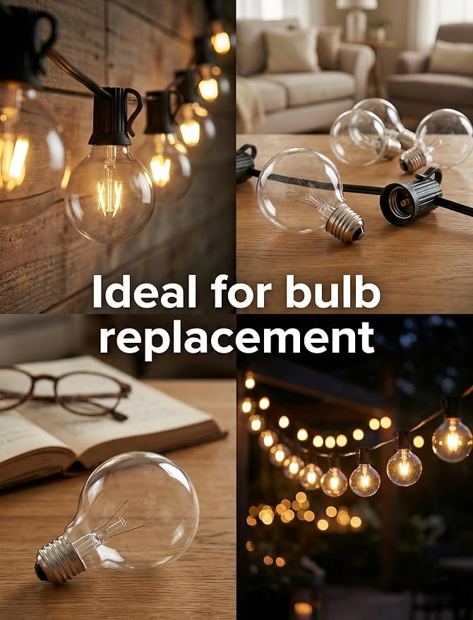 G40 Replacement Bulbs, 15 Pack Incandescent Light Bulbs - Image 5