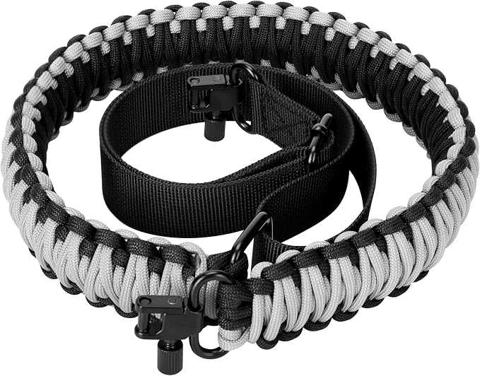 Double Braide 550LB Shotgun Sling 2 Point Paracord Rifle Sling, Non-Slip by FlipfitHoslimar
