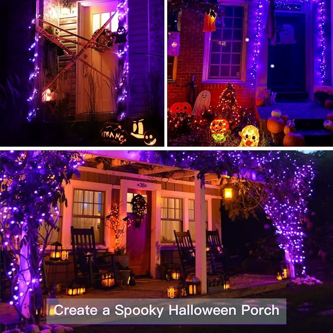 suddus Hallowee Fairy Lights Battery Operated, 33ft 100 LED Fairy Lights - Image 7
