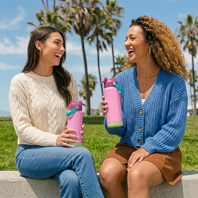 Fijinhom 18oz Insulated Stainless Steel Water Bottle, Wide Mouth Double Wall - Image 7