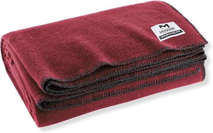 M MCGUIRE GEAR Heavy Duty Wool Blanket, and First Aid Use – Mil-Spec, Fire by McGuireGear