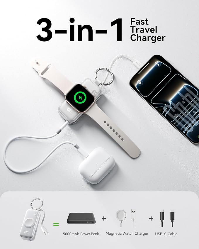 INIU 3-in-1 Portable Charger, Small 5000mah Power Bank - Image 5