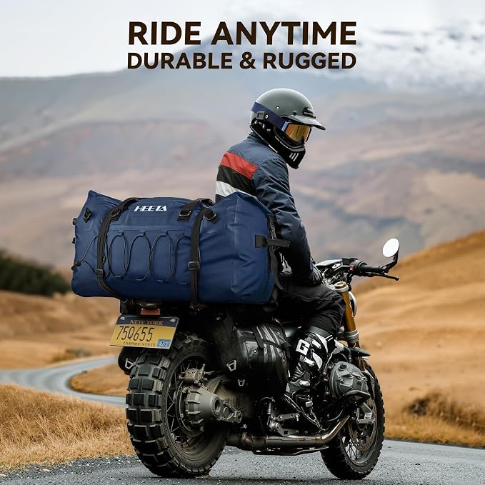 HEETA Waterproof Duffel Bag Motorcycle Dry Bag Backpack, 60L/80L Extra Large - Image 4