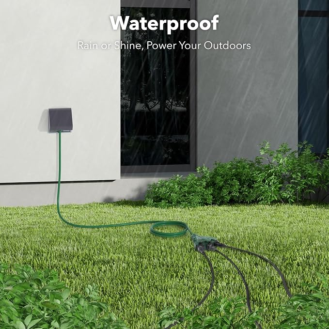 BN-LINK 2-Pack 15Ft Outdoor Extension Cord - Image 4