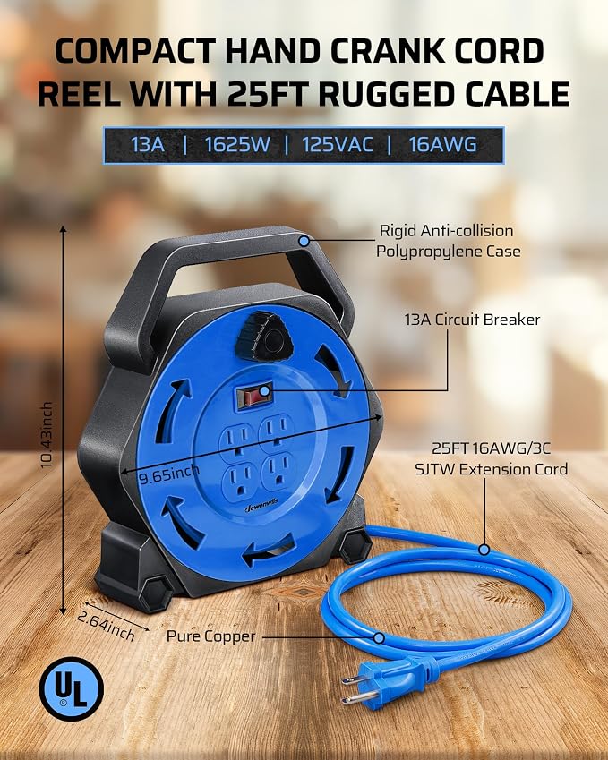 DEWENWILS Extension Cord Reel - Image 3