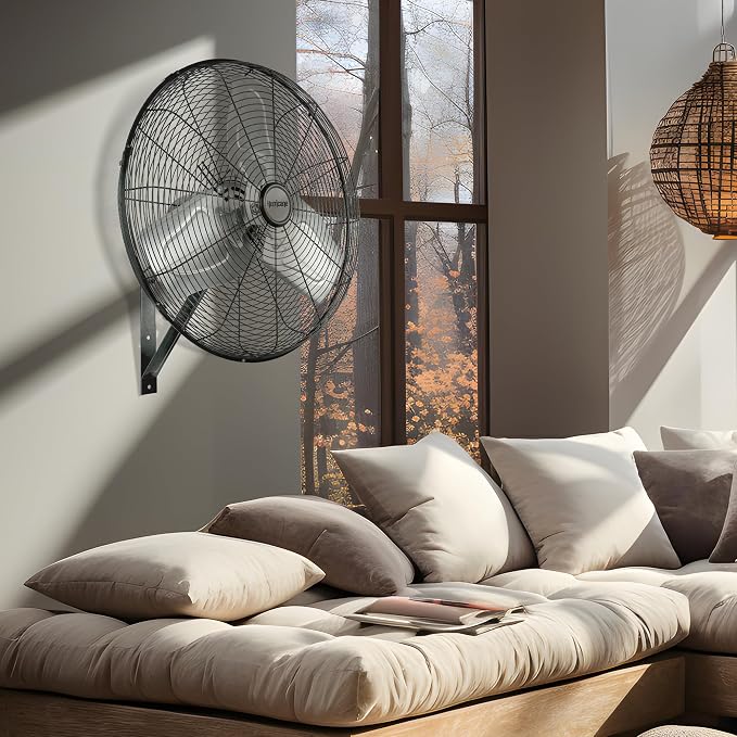 Hurricane 30" Pro Commercial Grade Oscillating Wall Mount Fan, or Workshop - Image 4