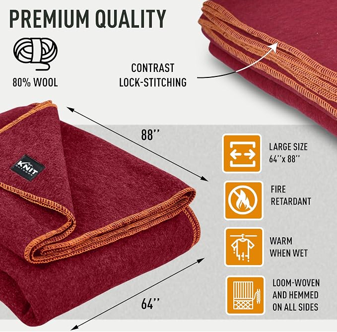Large Military Wool Blanket - Image 6