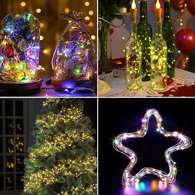 4-Pack 50 LED Fairy Lights Battery Operated - Image 4