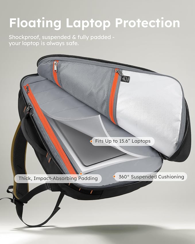 Tolaccea Travel Backpack for Men Women, 40L-50L Carry On Backpack - Image 3