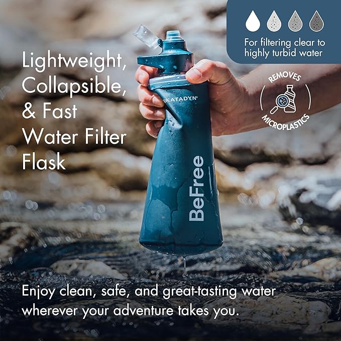 Katadyn BeFree 1.0L Ultralight Collapsible Water Filter Bottle - Image 2