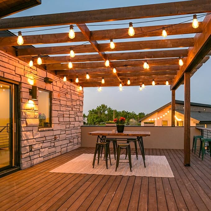 Larkvue 192FT LED Outdoor String Lights, Patio Lights - Image 4