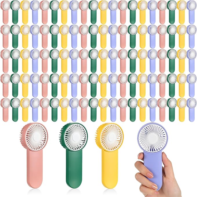 Sumind 100 Pcs Small Personal Portable Fan Mini Handheld Bulk 1 Speed Electric by Sumind