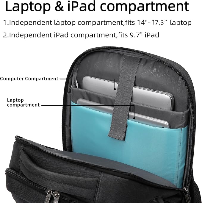 DUSLANG 17 Inch Laptop Backpack - Image 5