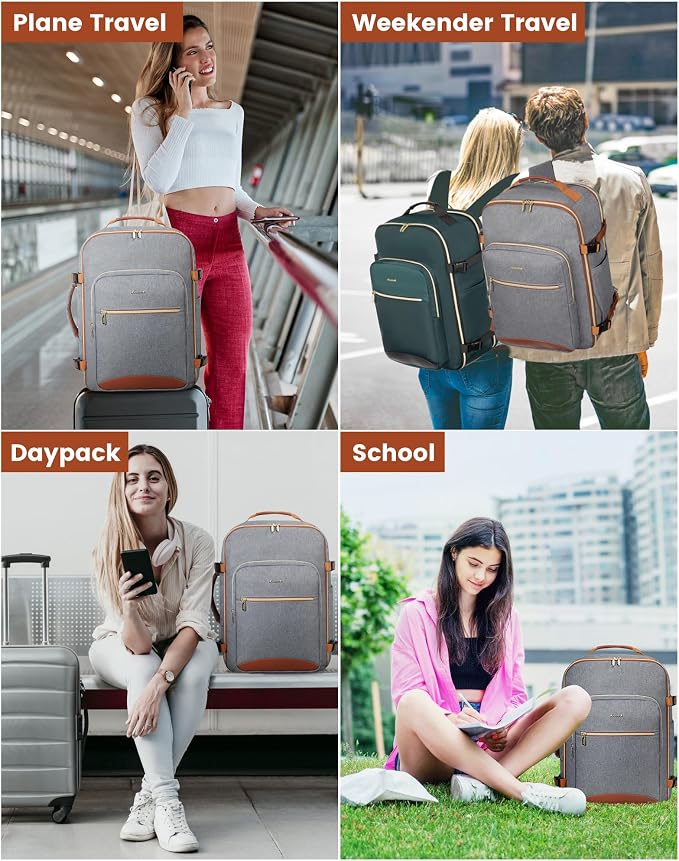 LOVEVOOK Travel Backpack for Women & Men 40L, Airline Approved Carry On - Image 7