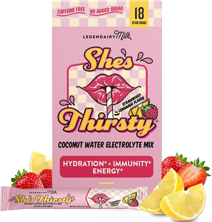 Legendairy Milk She’s Thirsty – Strawberry Lemonade, No Sugar Added by LegendairyMilk