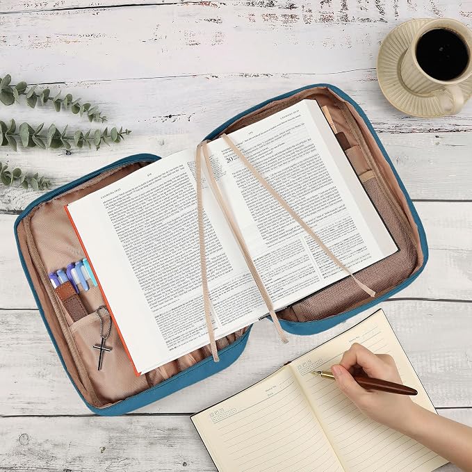FINDCOZY Bible Cover for Women, Durable Carrying Book Case Church Bag for - Image 5