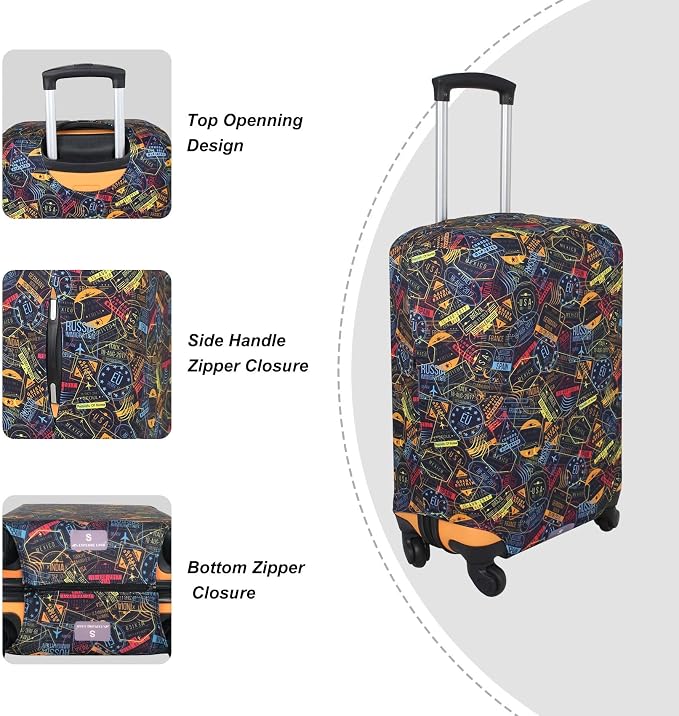 Explore Land Travel Luggage Cover Suitcase Protector Fits 23-26 Inch Case - Image 3