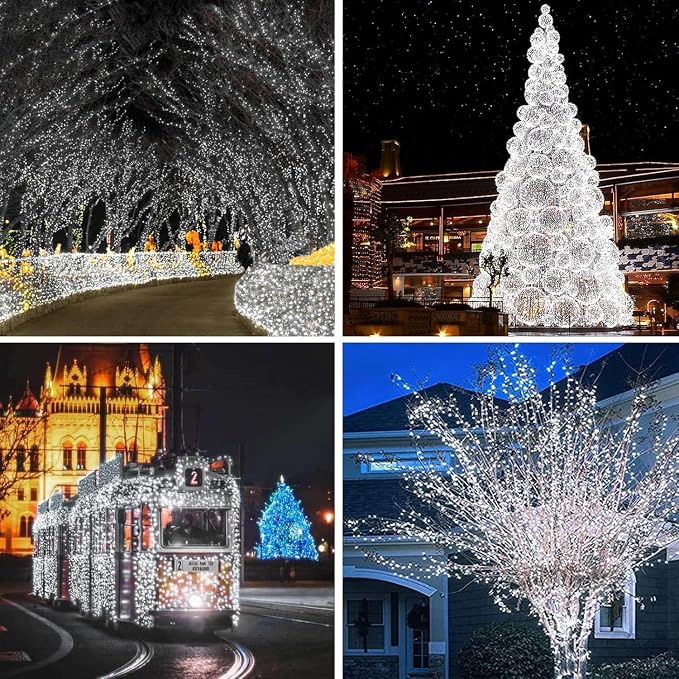6 Pack Solar String Lights Outdoor, Extra-Long 600LED Solar Fairy Lights - Image 6