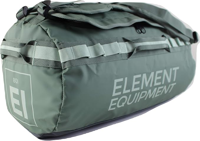 Element Equipment Trailhead Duffel Bag Shoulder Straps Waterproof Olive/Green by ElementEquipment