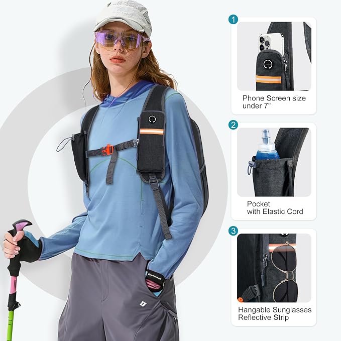 FIORETTO 15L Hiking Backpack for Women Men Mini Packable Backpack Lightweight - Image 2