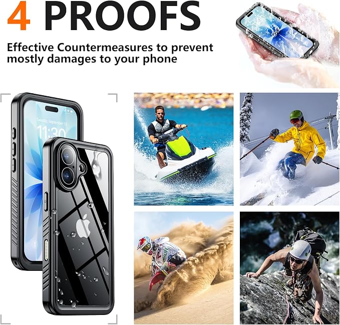 SPIDERCASE for iPhone 17 Case Waterproof, Built-in Lens & Screen Protector - Image 8