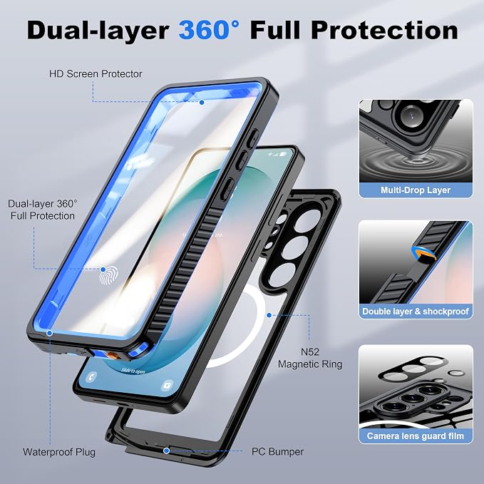 ANTSHARE IP68 Waterproof Case for Samsung Galaxy S26 Ultra - Image 5