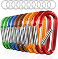 sprookber 3" Carabiner Clip Keychain, D Ring Caribeaner Clip, Key Clip by Sprookber